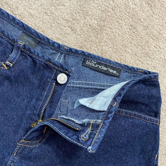 Y2K Vintage '00s No Boundaries Juniors 3 Denim Jean Shorts Actual W 26.5 x I 3 - Picture 11 of 12